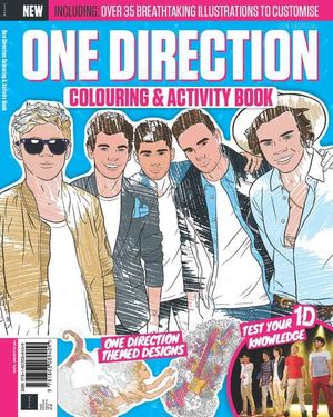 One Direction Colouring Activity Book Cover