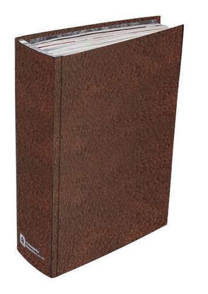 Brown Magazine Binder Cover