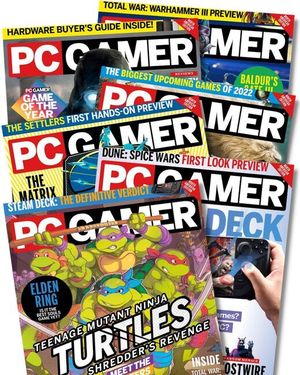        PC Gamer US       Jan-June 2022 bundle (6 issues) Cover
