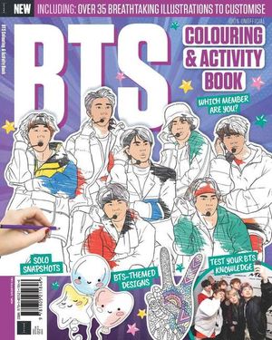 BTS Colouring Activity Book Cover
