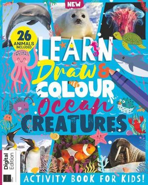 Learn Draw and Colour Ocean Creatures Cover