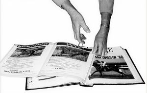 person using a binder